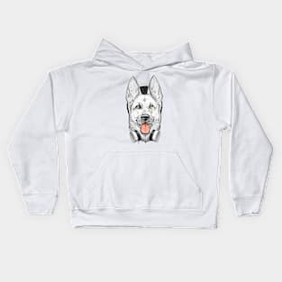 German shepherd dog Kids Hoodie